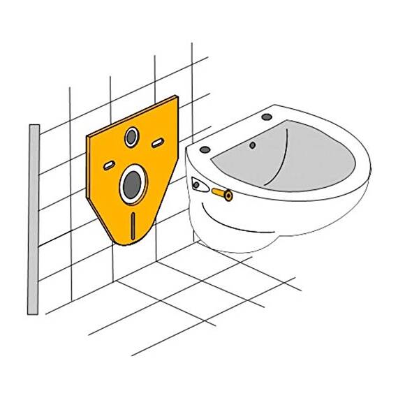 Perfektes Schallschutz-Set für Wand- WC und Wand- Bidet- inklusive Montagezubehör.