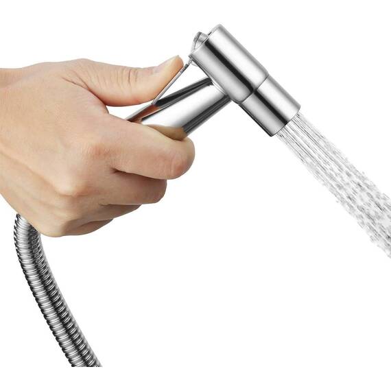 WEIDMAX Bidet-Handbrause,Hohe Powered Hand gehalten Bidet Sprayer Premium Edelstahl gebürstet Sprayer Bidet Wasserspar-Duschkopf