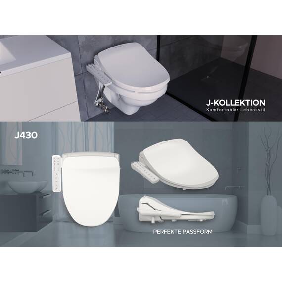LEEVENTUS - japanische Toilette J430 - Standard Version - Neues Modell - dusch wc aufsatz dusch wc bidet wc sitz wc dusche