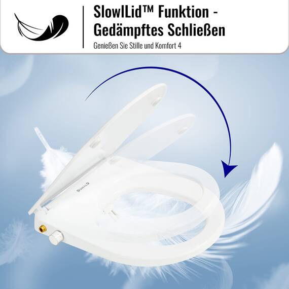 dumald WC mit Bidet Funktion - Bidet Aufsatz Für Toilette Taharet Muslugu - Japanische Toilette - Toilette mit Bidet Funktion - WC mit Duschfunktion Bidet Toilet Seat