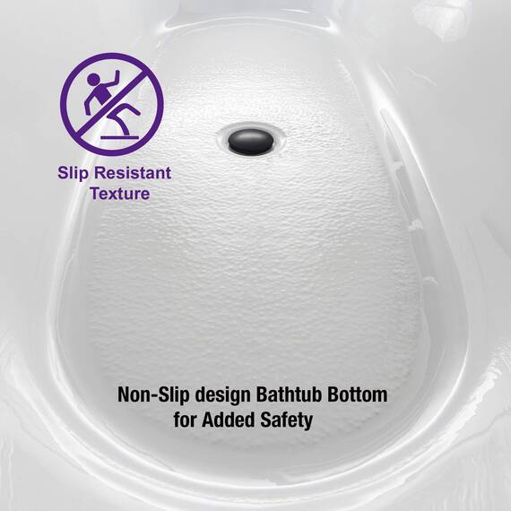 WOODBRIDGE 170 cm freistehende weiße Acryl-Badewanne mit mattschwarzem Abfluss und Überlauf, BTA1508-MB-Drain &O