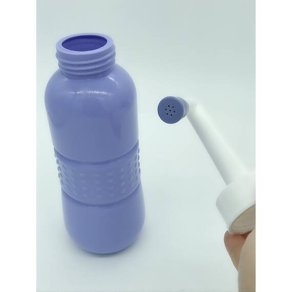 Tragbarer Bidet-Sprayer, Reise-Bidet-Flasche für persönliche Hygiene, Handgerät, Bidet-Spray ohne Druckluft, Flasche mit Wischer, 450 ml