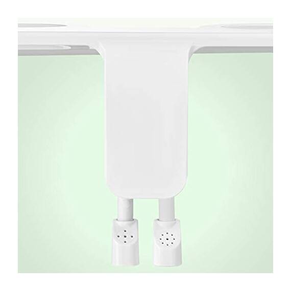 Omigo Element+ Dual Temp Bidet-Aufsatz, nicht elektrisch, dünn, modernes Design, spezielle selbstreinigende Düsen hinten und vorne, mit intuitiver Druckregelung