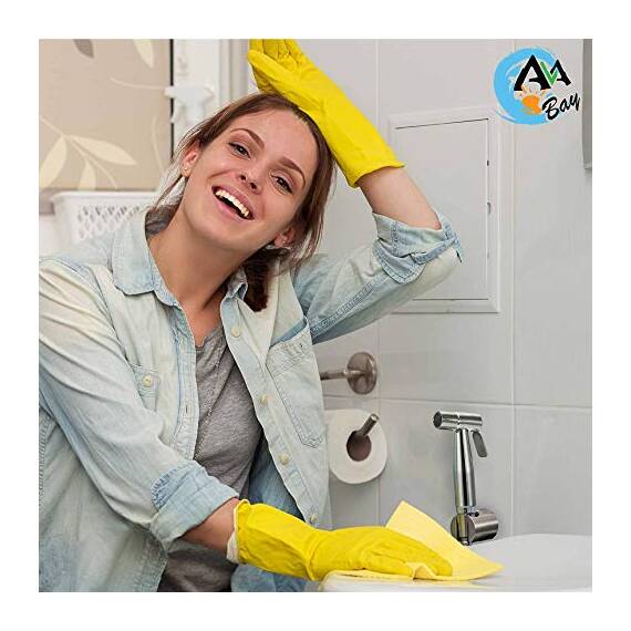 AVAbay® Handbrause für die Toilette, Bidet-Aufsatz für warmes und kaltes Wasser, langer 203,2 cm langer Schlauch, perfekt für weibliche Hygiene, Stoffwindel, Badezimmer-WC-Reinigung