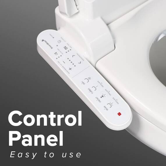 SmartBidet SB-2000WE Elektrischer Bidetsitz, weiß, länglich
