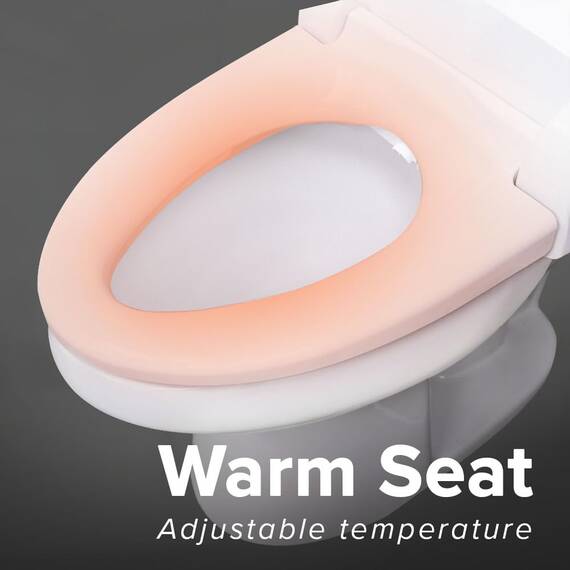 SmartBidet SB-2000WE Elektrischer Bidetsitz, weiß, länglich