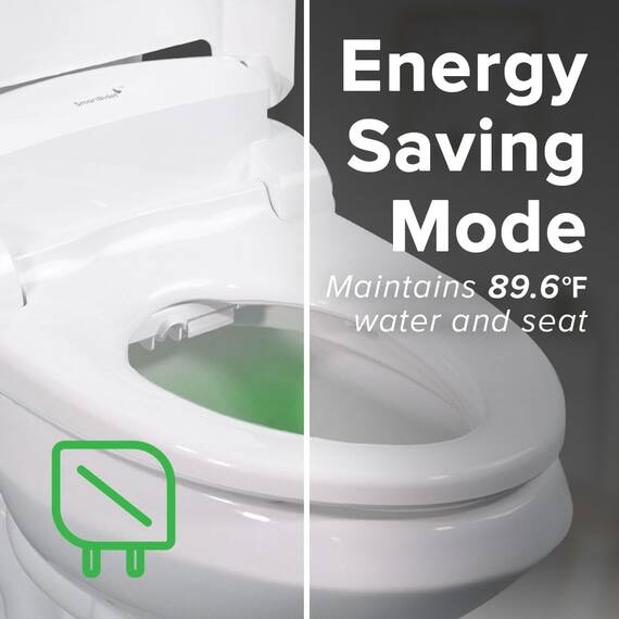 SmartBidet SB-2000WE Elektrischer Bidetsitz, weiß, länglich