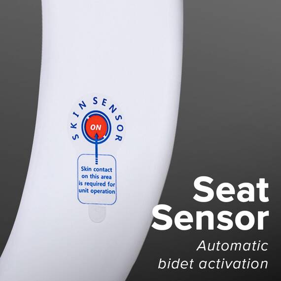 SmartBidet SB-2000WE Elektrischer Bidetsitz, weiß, länglich