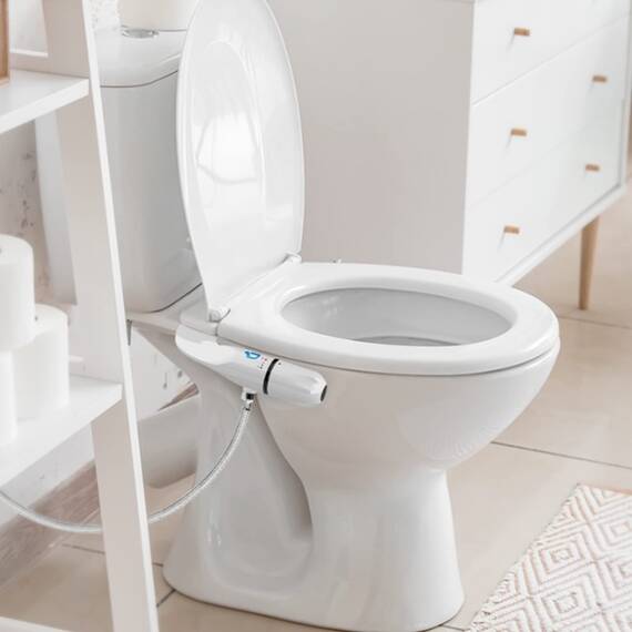 Bidet-Aufsatz für Toilette, Bidet-Aufsatz mit Doppeldüsen, nicht elektrisches Bidet mit hinterer & femininer Waschung, Bidet für Toilette