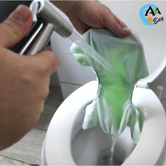 AVAbay Wasserhahn-Bidet-Sprüher für Toilette – Warmwasser-Windelsprüher-Set mit Adaptern Umsteller für heiß und kalt – Wasserhahn-Umsteller, Handwasserschlauch-Aufsatz für Waschbecken oder