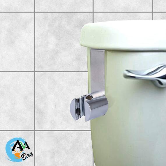 AVAbay Sprayer Head Holster Mount-Handheld Bidet Holder for Toilet Hand Held Shattaf Hanger Hook Mounting-Toilettentank or Wall Mounted Bathroom Head Hold