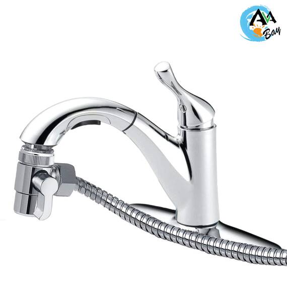 AVAbay Wasserhahn-Umstellventil, Handbrause, Bidet, Shattaf, Warm/Kalt, Badezimmer-Spüle, Adapter, Schlauchbefestigung, Schlauchanschluss, Windel-Sprüher für Wasserumleitung