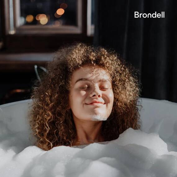 Brondell Swash Bidet-WC-Sitz, nicht elektrisch, 2 Temperaturen, passt auf runde Toiletten, Weiß, Doppeldüsen-System, einfache Installation