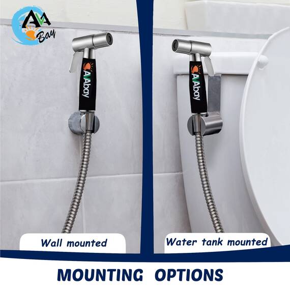AVAbay® Handbrause für die Toilette, Bidet-Aufsatz für warmes und kaltes Wasser, langer 203,2 cm langer Schlauch, perfekt für weibliche Hygiene, Stoffwindel, Badezimmer-WC-Reinigung
