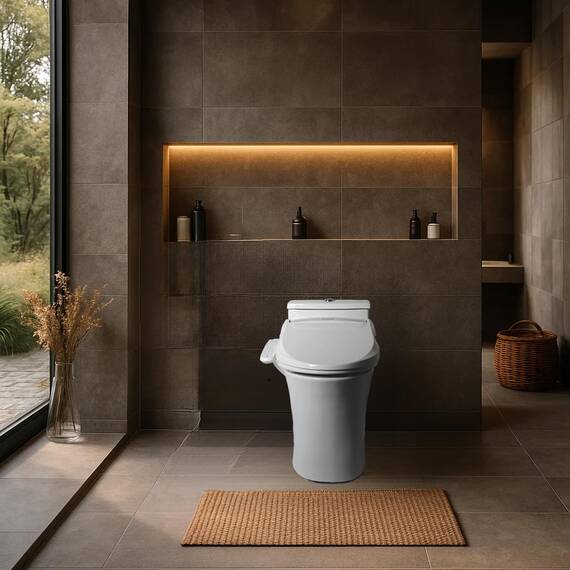SmartBidet SB-2000WE Elektrischer Bidetsitz, weiß, länglich