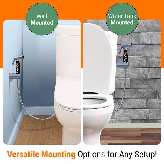 AVAbay Wasserhahn-Bidet-Sprüher für Toilette – Warmwasser-Windelsprüher-Set mit Adaptern Umsteller für heiß und kalt – Wasserhahn-Umsteller, Handwasserschlauch-Aufsatz für Waschbecken oder