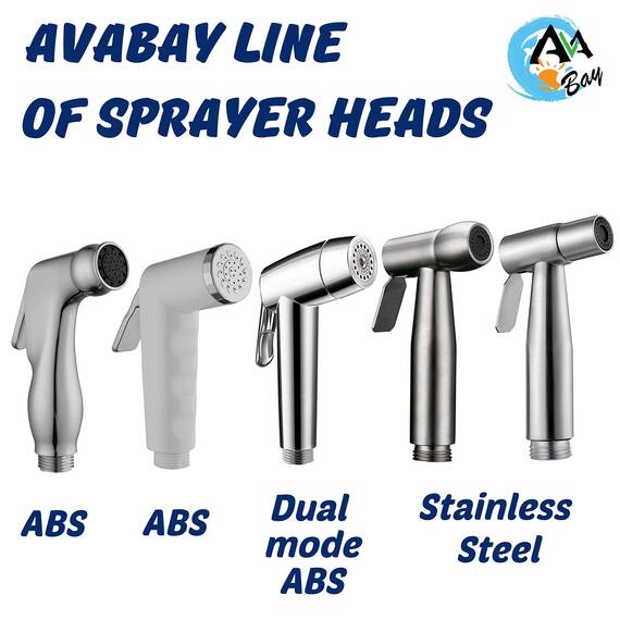 AVAbay Sprühkopf-Bidet-Spray aus Edelstahl, gebürstetes Chrom-Finish, Stoffwindel Shattaf – Haustierwäsche (nur Sprühkopf – Trommelmodell)