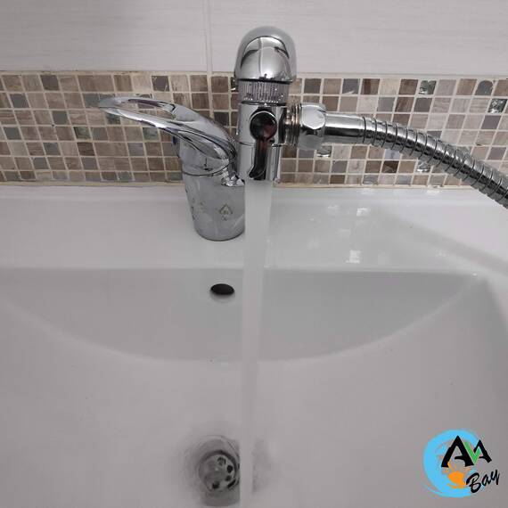 AVAbay Wasserhahn-Umstellventil, Handbrause, Bidet, Shattaf, Warm/Kalt, Badezimmer-Spüle, Adapter, Schlauchbefestigung, Schlauchanschluss, Windel-Sprüher für Wasserumleitung
