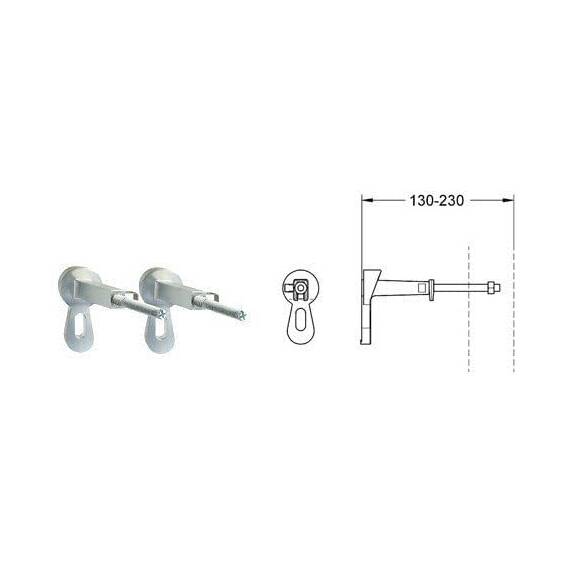 GROHE Rapid SL - 3 in 1 Set für WC (mit Schnellverstellung und Höhensicherung, tiefenverstellbar, Zu- und Ablaufgarnitur, fixierte Objektanschlüsse), chrom, 38772001