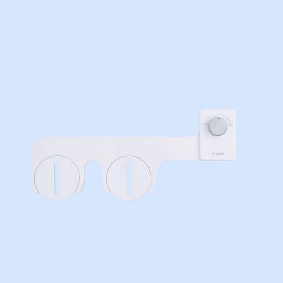 TUSHY Fresh Bidet: Ultra Slim WC-Sitzaufsatz (nicht elektrisch, selbstreinigend, hygienische Düse), einfache DIY-Installation < 10 Min | Einstellbare Wasserdruckkontrolle, silberner Knopf
