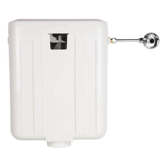 Calmwaters® Spülkasten mit 2-Mengen-Spülung, 3-3,5 & 6-7 Liter Spülmenge, Aufputzspülkasten WC schmal, Spülkasten in Weiß zur Aufputz-Montage, mit Zwei Mengen Technik, 29HB2732