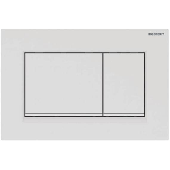 Geberit 115.883.01.1 Betätigungsplatte Sigma30 für 2-Mengen-Spülung, weiß matt, 115883011