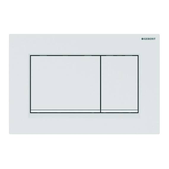 Geberit 115.883.01.1 Betätigungsplatte Sigma30 für 2-Mengen-Spülung, weiß matt, 115883011