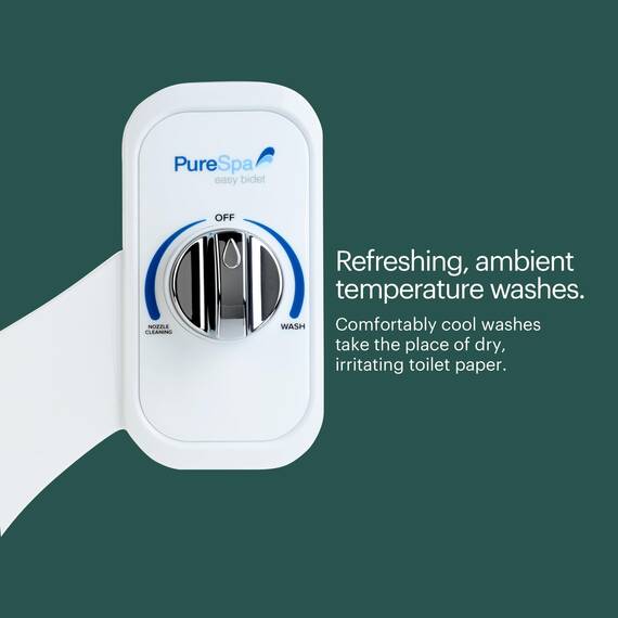 Brondell PS-65 PureSpa Easy Bidet, Weiß, Einheitsgröße