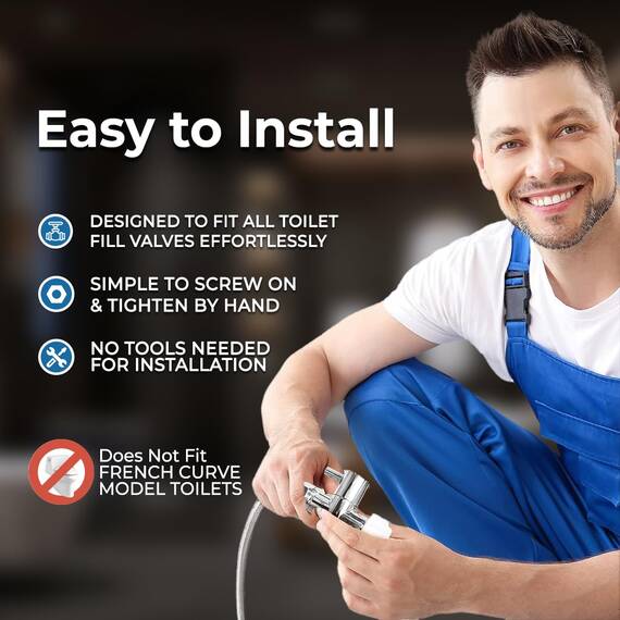 geniebidet – Selbst Reinigung Dual Düsen – Ultra Dünn Stil – nicht elektrisch WC-Befestigung – keine Verkabelung erforderlich ermöglicht Einfache 15–30 Minute Installation oder weniger.