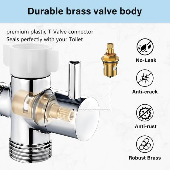 Bidet Sprayer Set, IDMAX Handheld Bidet Sprayer Kit Stainless Steel Bathroom Cloth Diaper Washer Portable Toilet Hand Shower Sprayer Muslim Shower for Personal Hygiene