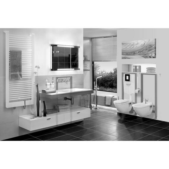 Grohe Skate Cosmopolitan Abdeckplatte 38845KS0 Velvet Black Klassische Größe