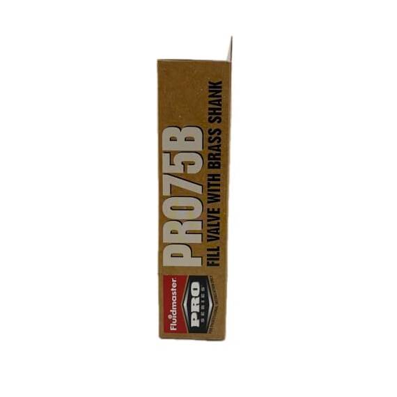 Fluidmaster PRO75B Pro Seite Eintrag Füllventil mit 1/2 Zoll Heavy Duty Messing Schaft – Weiß