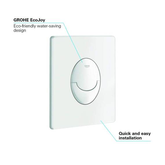 GROHE Rapid SL Set 2in1 für Wand-WC, 1,13 m, Betätigungsplatte Skate Air alpinaweiß 38764001