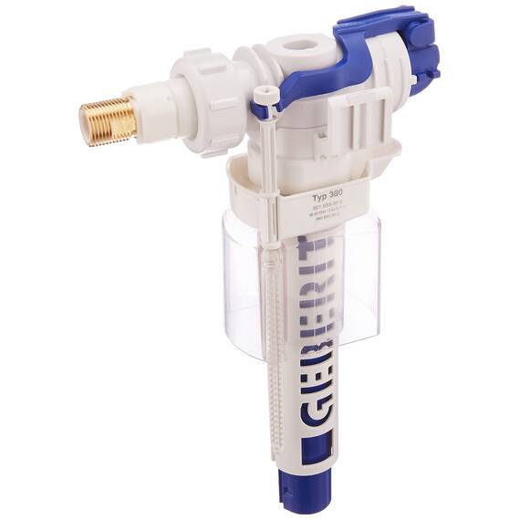 Geberit 240700001 Schwimmerventil für Aufputz-, Spülkasten Nr. 240.700, 25.2 x 15.8 x 7 cm & 240.114.00.1 Universal-Heberglocke für UP-Spülkasten
