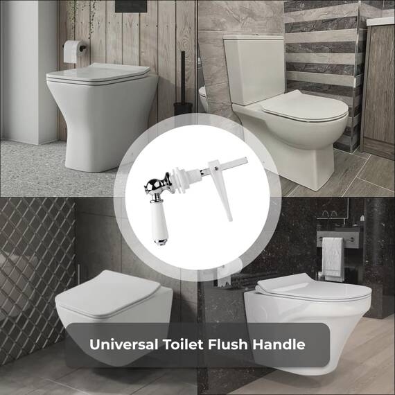 veebathvaluebaths Ersatz WC Spülkasten Hebel massivem Metall, Keramik Griff