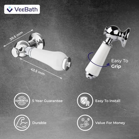 veebathvaluebaths Ersatz WC Spülkasten Hebel massivem Metall, Keramik Griff