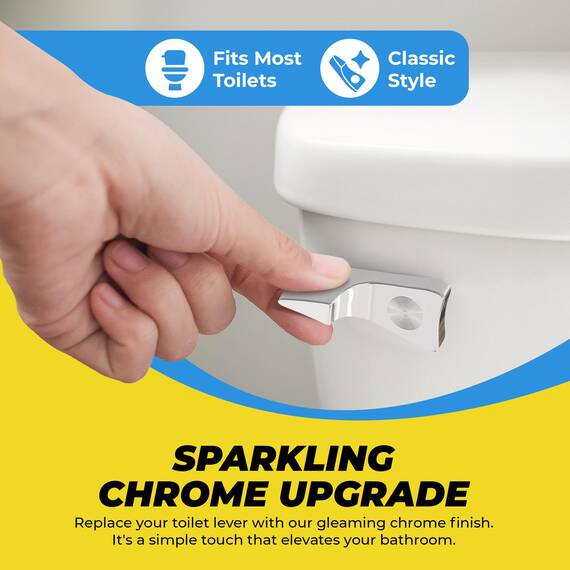 Qualihome Der Spülkasten Ersatz Hebel Entlastung American Standard 28-Grad-Winkel Arm, Chrom