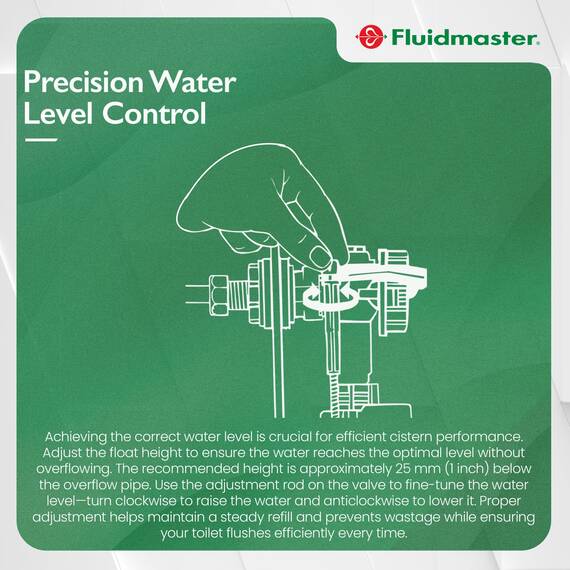 Fluidmaster PRO75B Pro Seite Eintrag Füllventil mit 1/2 Zoll Heavy Duty Messing Schaft – Weiß