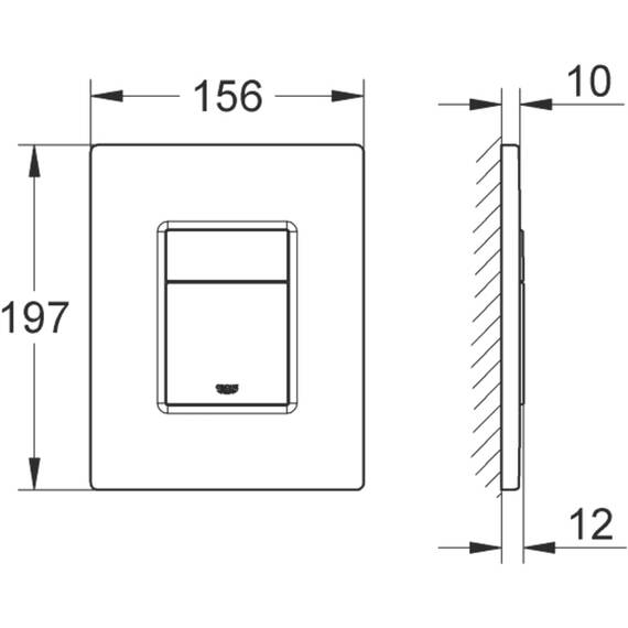 GROHE Even | Abdeckplatte | Chrom | 38966000