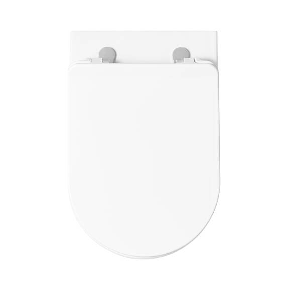 NEG Design Hänge-WC Toilette mit 360° Tornad00 Spülung, randloses Design, inkl. Softclose WC-Sitz aus Duroplast abnehmbar