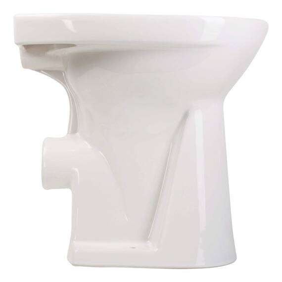 AquaSu Stand-WC +6 cm | Erhöhtes WC +6 cm | Bodenstehende Toilette | Erhöhtes WC | Für große Menschen und für Senioren | Geruchsarmer Tiefspüler | Abgang waagerecht | Weiß | Klo | 02583 6