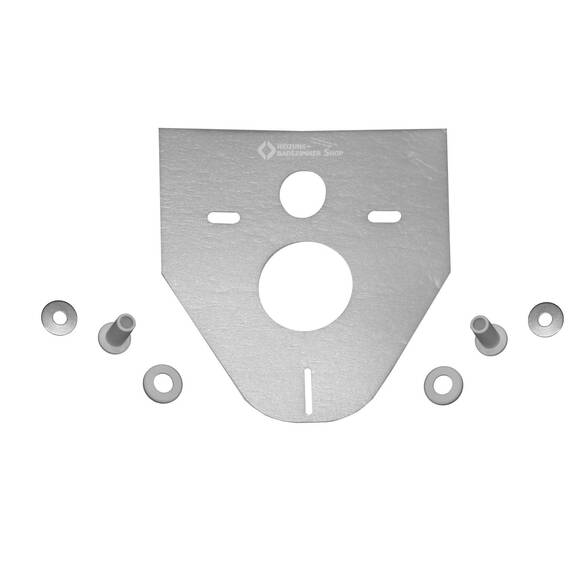 Geberit 115770115 Betätigungsplatte Sigma01, Kunststoff für 2-Mengen-Spülung 1 Stück & Sanit 16.002.00.0000 Schallschutzset für Wand-WC und Bidet, weiß