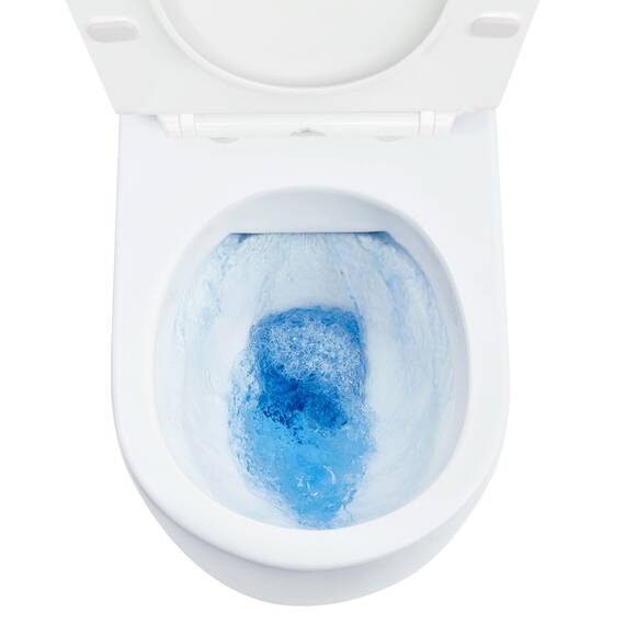 NEG Design Hänge-WC Uno11RL-Slimline (55,5 cm) randlos & spritzfrei verdeckte Montage mit Nano-Versiegelung inkl. abnehmbarem Softclose WC-Sitz (extraflach)