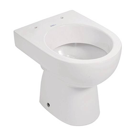 Keramag Stand-WC Renova Nr. 1, 213010 VE 12, Tiefspüler mit waagerechtem Abgang, Keramik, Weiß, 03962 8