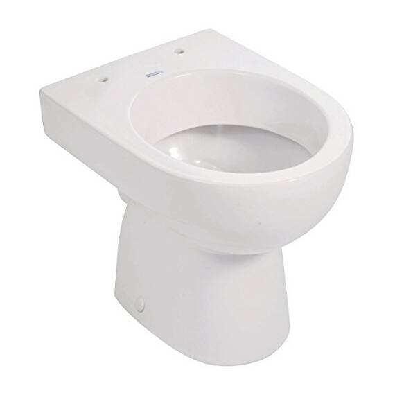Keramag Stand-WC Renova Nr. 1, 213010 VE 12, Tiefspüler mit waagerechtem Abgang, Keramik, Weiß, 03962 8