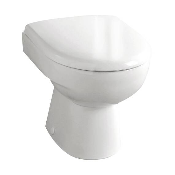 Keramag Stand-WC Renova Nr. 1, 213010 VE 12, Tiefspüler mit waagerechtem Abgang, Keramik, Weiß, 03962 8
