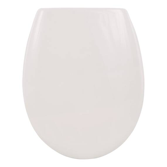 Calmwaters® Nachhaltiger Toilettendeckel, Made in EU, WC-Sitz mit Absenkautomatik, 100% recycelter Kunststoff, abnehmbar, Top-Fix, Rezyklat in Weiß