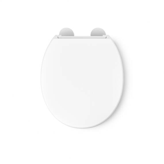 Hyten Toilettensitz, erhöht, leise, runde Vorderseite, Weiß