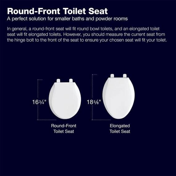 Hyten Toilettensitz, erhöht, leise, runde Vorderseite, Weiß