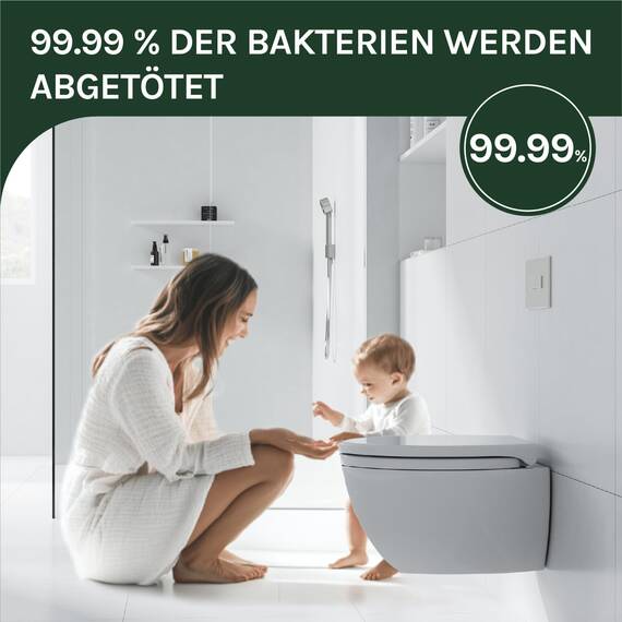 WOLTU WC Sitz Toilettensitz mit Absenkautomatik, Klodeckel mit Absenkautomati,Toilettendeckel, Toilettensitz aus Kunststoff, Fast Fix(Schnellbefestigung), Softclose Scharnier Oval